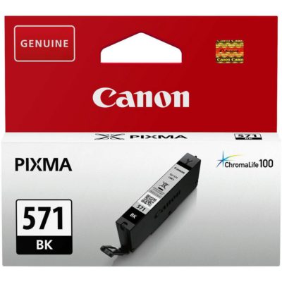 Canon Original CLI-571BK Ink Tank Black Single Pack 0385C001